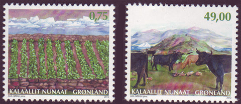 GR2012.6 Greenland  Scott # 618-19 VF MNH