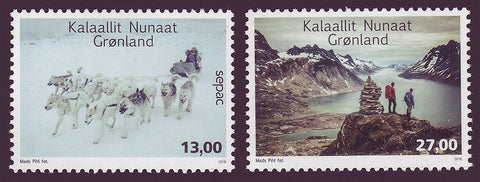 GR0715-16 Greenland Scott 715-16 VF MNH, Activités de plein air 2016