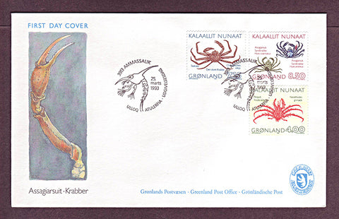 GR256-58FDC Greenland Scott # 256-58 FDC