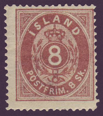 IC00032 Islande Scott # 3 MH HR 1873