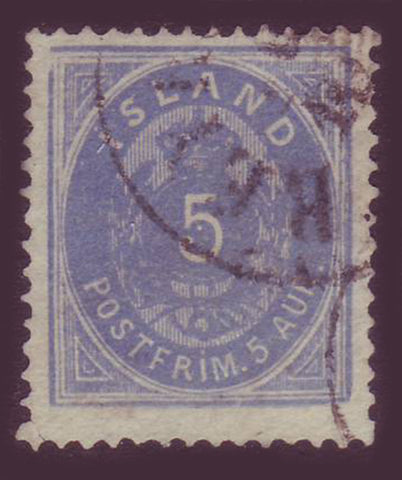 IC00095 Islande Scott # 9 usagé 1876