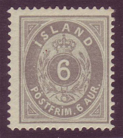 IC00102 Islande Scott # 10 VF MLH 1876