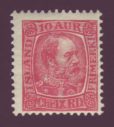 IC0038 Iceland Scott # 38, 10a Christian IX, F MNH** 1902