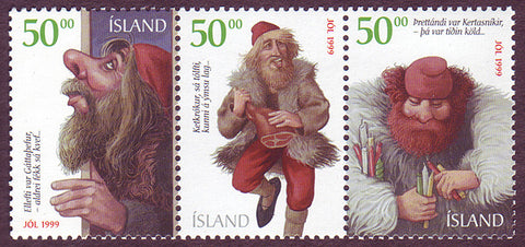 IC08971 Iceland Scott # 897 MNH, Christmas Elves 1999