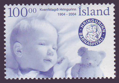 IC10181 Iceland       Scott # 1018 MNH,      Woman's Society Centennial 2004