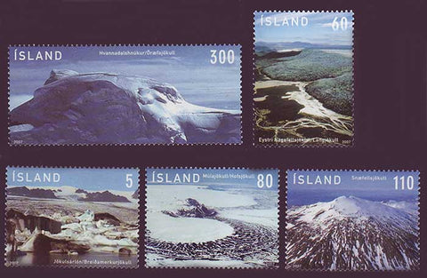 IC1105-091 Iceland       Scott # 1105-09 MNH, Glaciers 2007