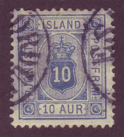 ICO125 Iceland Scott # O12 VF - 1901