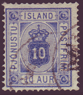 ICO06a5 Iceland Scott # O6a  VF used