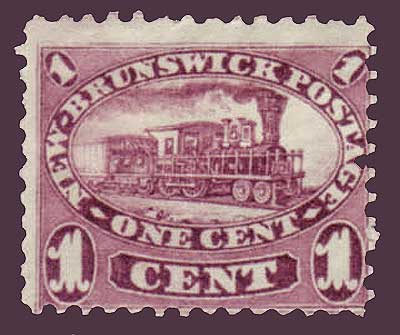 NB062 Nouveau-Brunswick # 6 F MH, cents émission 1860.