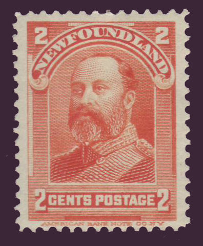 NF0812PE Newfoundland # 81 VF MH  Edward VII (orange) 1898