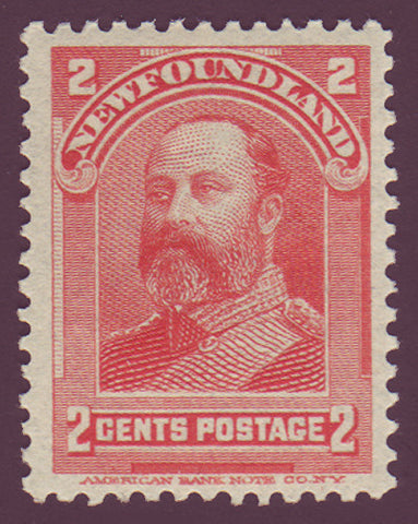 NF0822.1 Newfoundland 
      Newfoundland # 82 VF MH
      (Edward VII - vermillion)