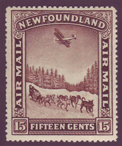 NFC062 Newfoundland 
      # C6 VF MH
      Unwatermarked
      Dog Sled and Airplane 
      
      
      
      
      
    
      ;