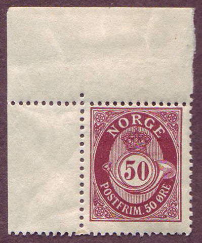 NO00941 Norvège Scott # 94 F-VF MNH * *-Posthorn 1910-29