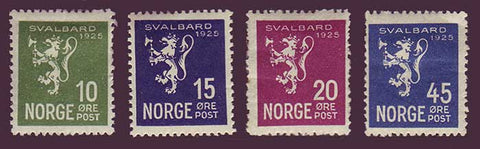 NO0111-145 Norvège Scott # 111-14 F-VF MH-Svalbard