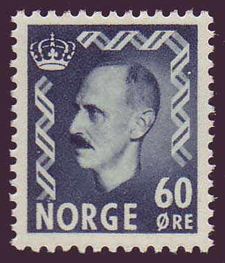 NO03161 Norvège Scott # 316 VF MH, King Haakon II