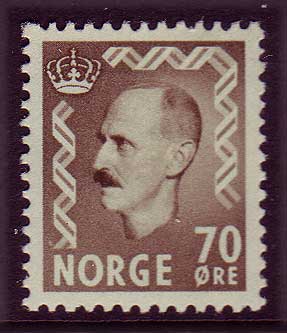 NO03502 Norvège Scott # 350 MH, King Haakon II-1955-57
