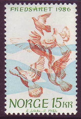 NO09021 Norway Scott # 902 MNH, International Peace Year 1986