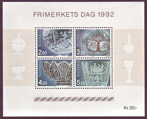 NO10281 Norvège Scott # 1028 MNH, timbre jour 1992