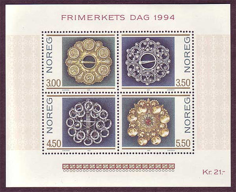 NO10691 Norvège Scott # 1069 MNH, timbre jour 1994