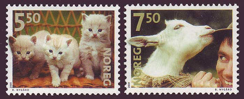 NO1316-171 Norway Scott # 1316-17 MNH. Pets  2001