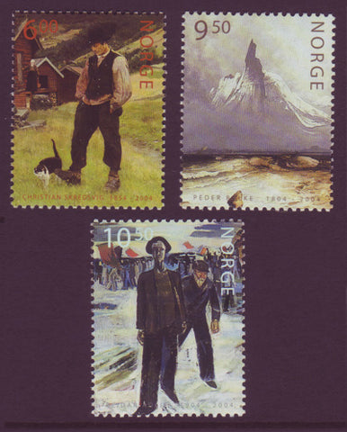 NO1386-881 Norway Scott # 1386-88 MNH, Paintings 2003