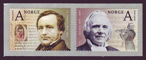 NO1603-04 Norway Scott # 1603-04 MNH, Famous People 2010