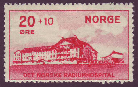 NOB04 Norvège Scott # B4 VF MNH, radium Hospital 1931