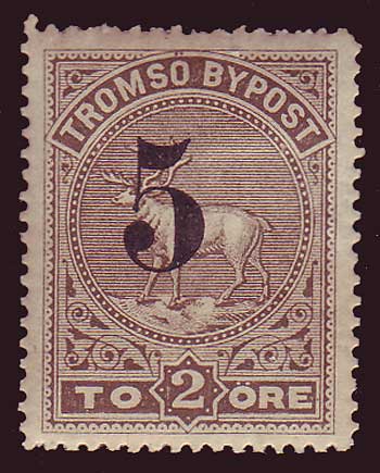 NOTrom05IIAt.2s Norway  
        Tromsø Bypost (1881-1912)
      S&A # 5IIA type 2 MNH