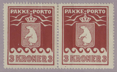 GRQ092.1GH Greenland Scott # Q9 VF MH pair - 1930