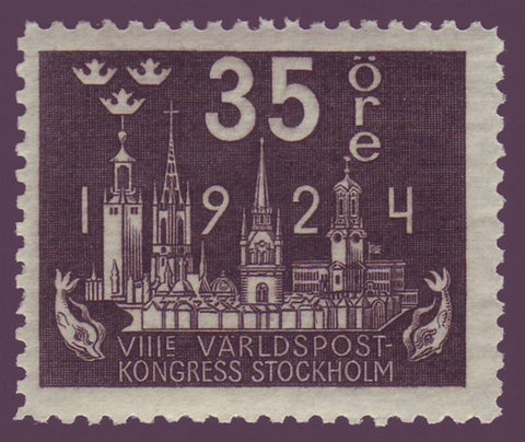 SW02031 Sweden Scott # 203 VF MNH** World Postal congress 1924