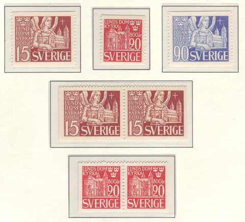 SW0369-731 Sweden Scott # 369-73 MNH** 1946