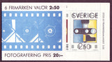 SW1844a Sweden booklet MNH,              Photography 1990