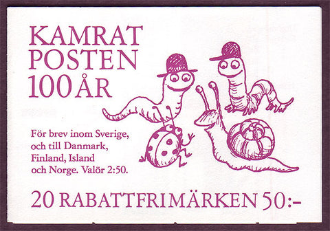 SW1952a Sweden booklet MNH,          Discount Booklet / Children's Drawings - 1992