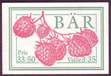 SW2002a Sweden  booklet MNH,    Berries and Fruit - 1995