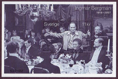 SW2576 Sweden Souvenir Sheet MNH, Ingmar Bergman 2008