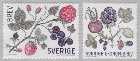 SW2733-34 Sweden      # 2733-34 MNH,           Berries 2014