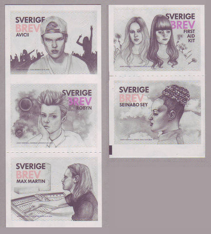 SW2742 Sweden     # 2742 MNH,            Swedish Pop Music Exports - 2015