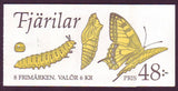 SW2023a Sweden booklet MNH,  Butterflies 1993