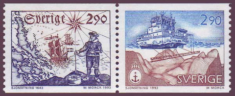 SW2033a1 Sweden Scott # 2033a MNH,  Hydrographic Survey - 1993