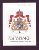 SW2037a1 Sweden booklet MNH, King Carl XVI Gustaf and Family 1993