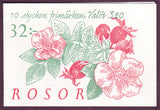 SW2075a Sweden booklet MNH,  Roses 1994