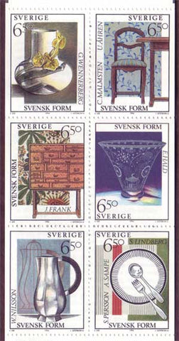 SW2081a Sweden booklet MNH,     Swedish Design - 1994