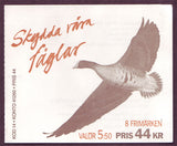 SW2100a Sweden booklet MNH,   "Protect Our Birds" WWF - 1994