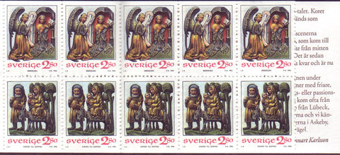 SW2106a Sweden booklet      Scott # 2106a /     Facit H453 MNH,     Christmas 1994