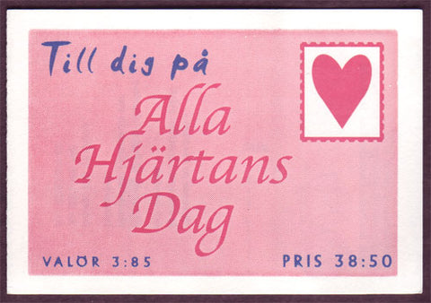 SW2218a Sweden booklet MNH, St. Valentines Day - 1997