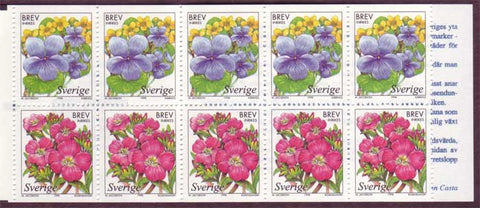 SW2280a Sweden booklet MNH,      Wetland Flowers - 1998