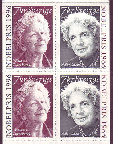 SW2399a Sweden booklet MNH,       Nobel Laureates for Literature - 2000