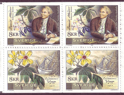 SW2419c Sweden booklet MNH,       Daniel Solander - 2001