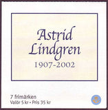 SW2431 Sweden booklet MNH,       Astrid Lingren, Children's Book Writer - 2002