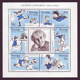 SW2431 Sweden booklet MNH,       Astrid Lingren, Children's Book Writer - 2002